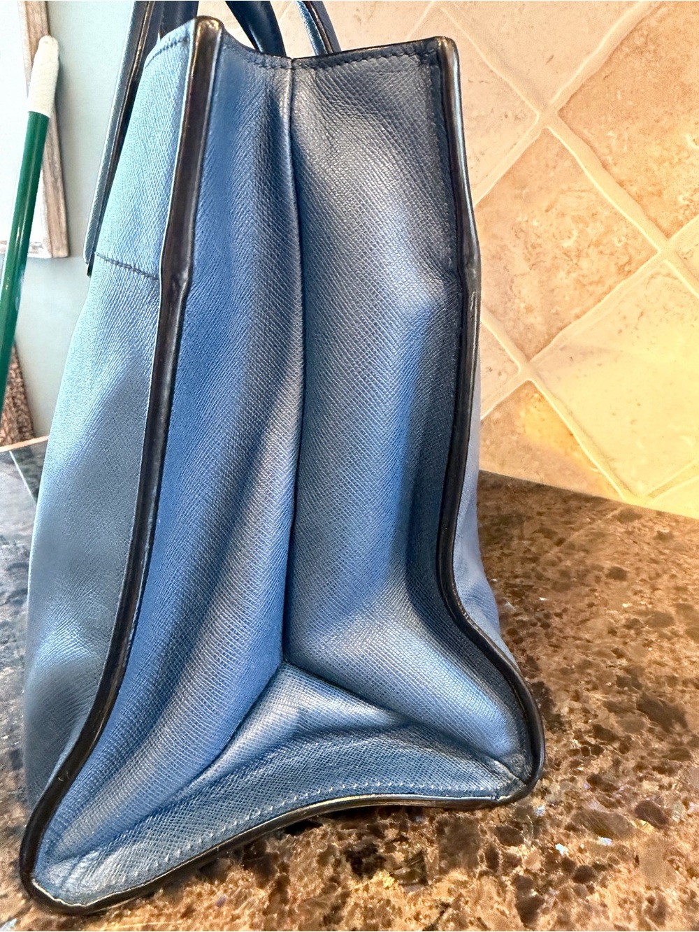 PRADA Saffiano Leather Triple compartment Bag-blue - Picture 7 of 16